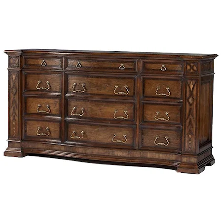 Twelve Drawer Teodoro Dresser